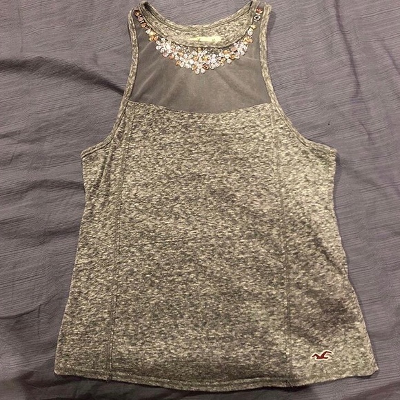 Sleeveless jeweled shirt - Picture 1 of 2